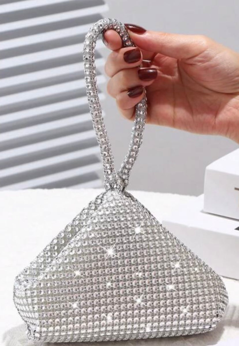 SPARKLING SILVER PURSE