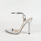 Vogue WOMEN’S HIGH HEEL SANDALS-SILVER