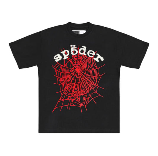 SP5DER BLACK OG LOGO V2 TEE