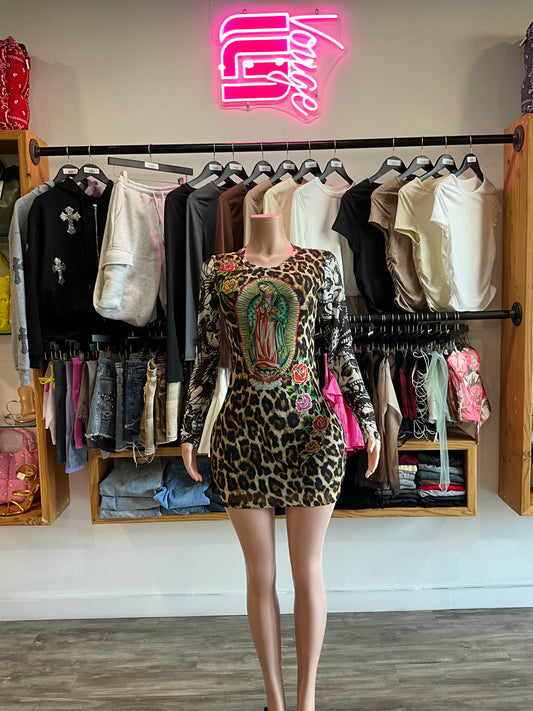 ED HARDY LEOPARD MINI DRESS