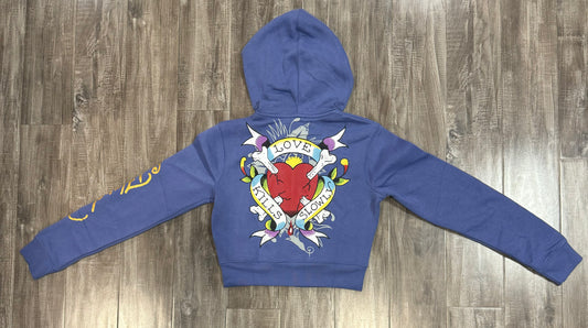 ED HARDY HOODIE (BLUE)