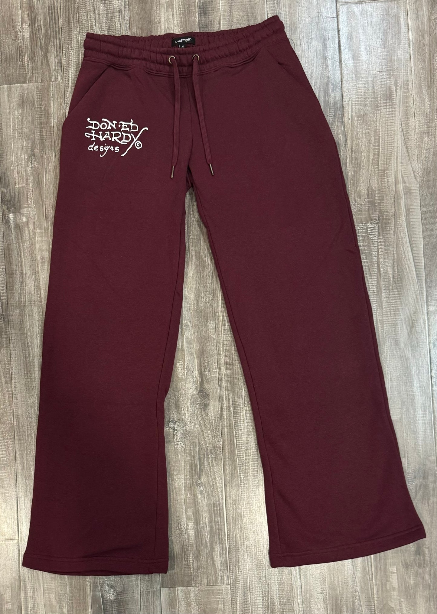 ED HARDY PANTS (BURGUNDY)