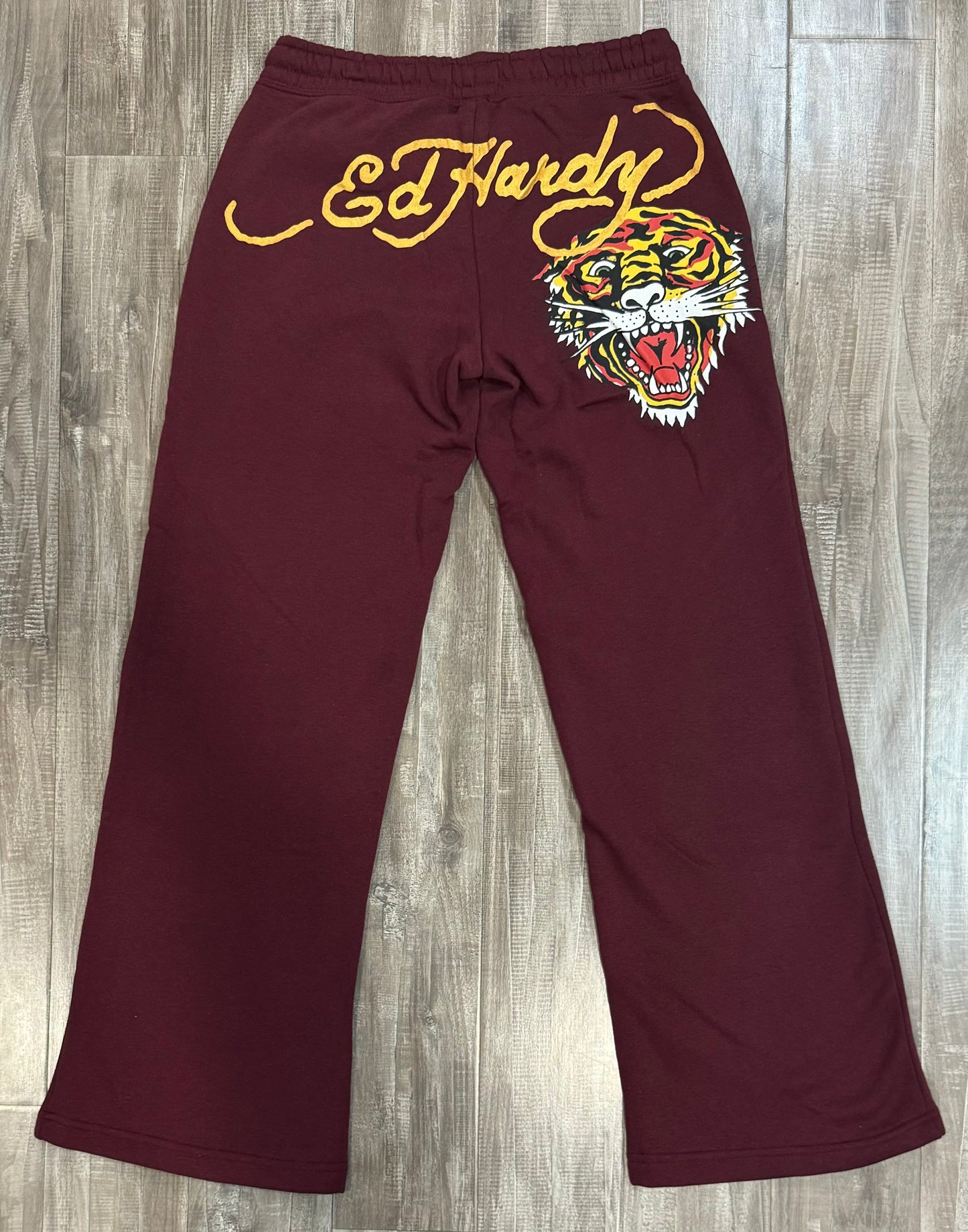 ED HARDY PANTS (BURGUNDY)