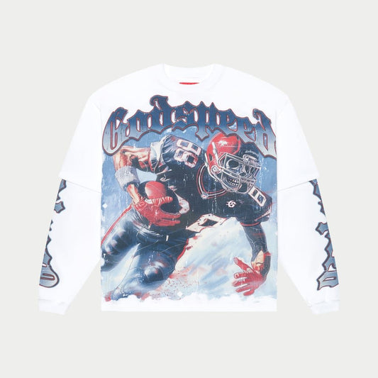 GODSPEED Endzone Dual Layered T-Shirt (white)