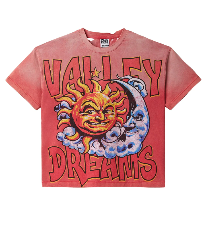 VALE FOREVER Thrashed Red Sun Tee