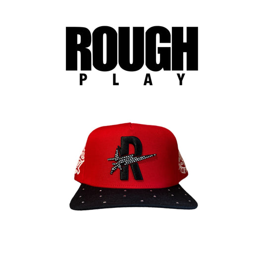 ROUGHPLAY Red and Black Hat