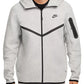 Nike Men's Tech Fleece Full-Zip Windrunner Hoodie Grey