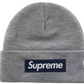Supreme New Era Box Logo Beanie (FW25) Heather Grey