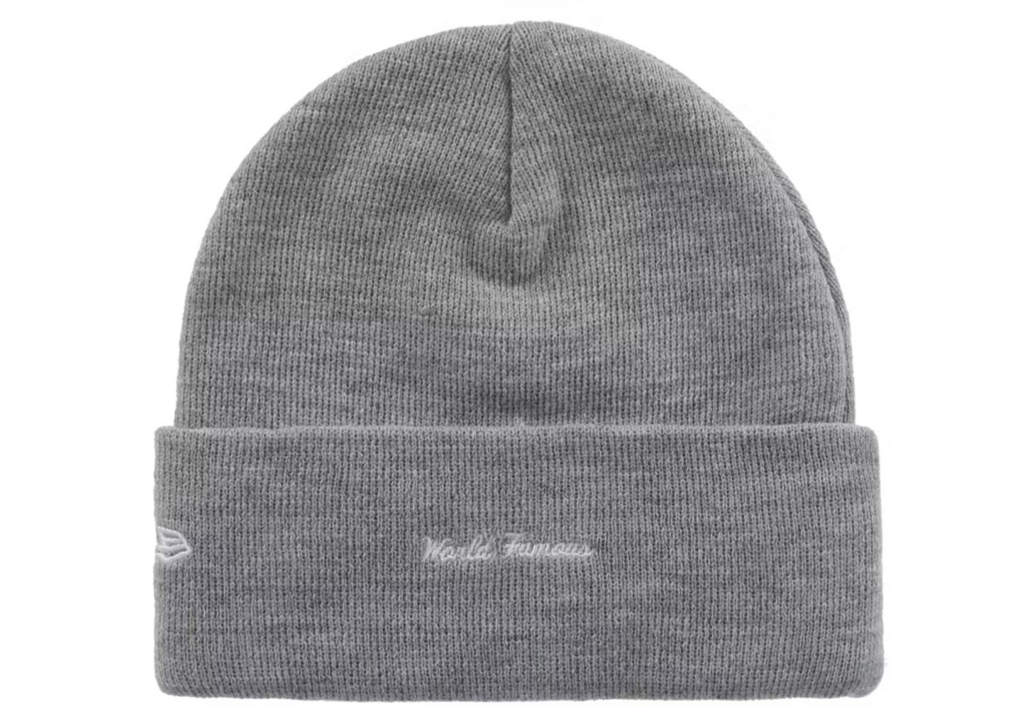 Supreme New Era Box Logo Beanie (FW25) Heather Grey