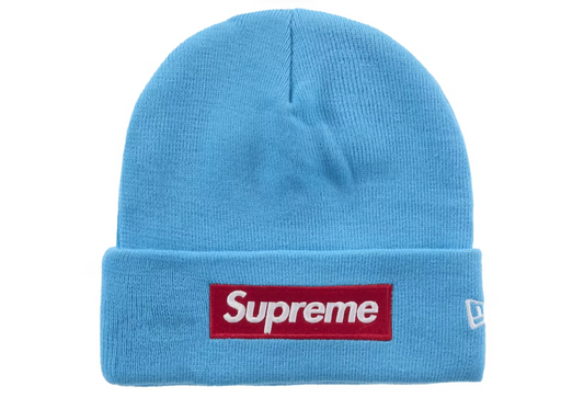 Supreme New Era Box Logo Beanie (FW25)
Cyan