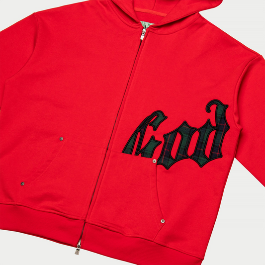 Godspeed OG Logo Sweatsuit (Red Plaid)