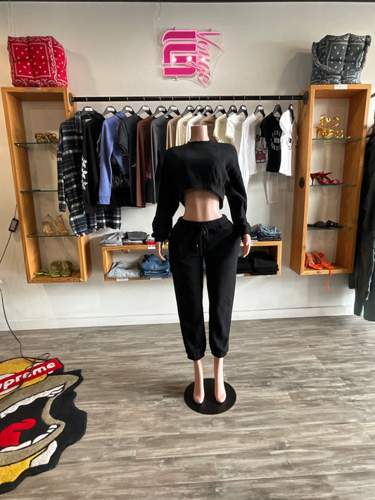 Make It Last Jogger Set - Black