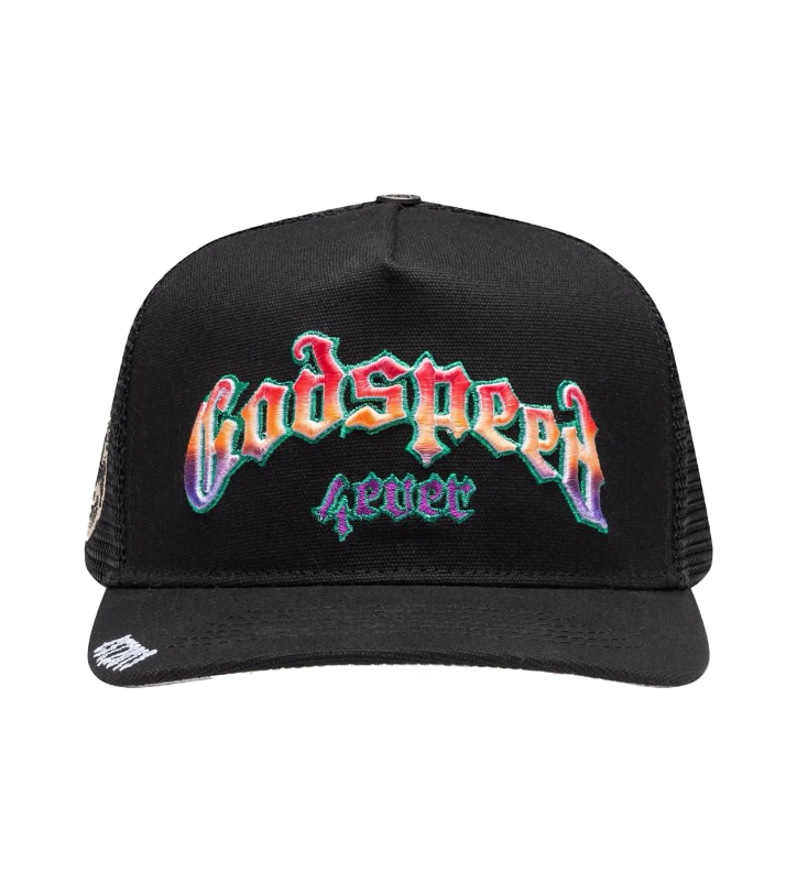 Godspeed Forever Trucker Gradient Hat (Hawaiian)