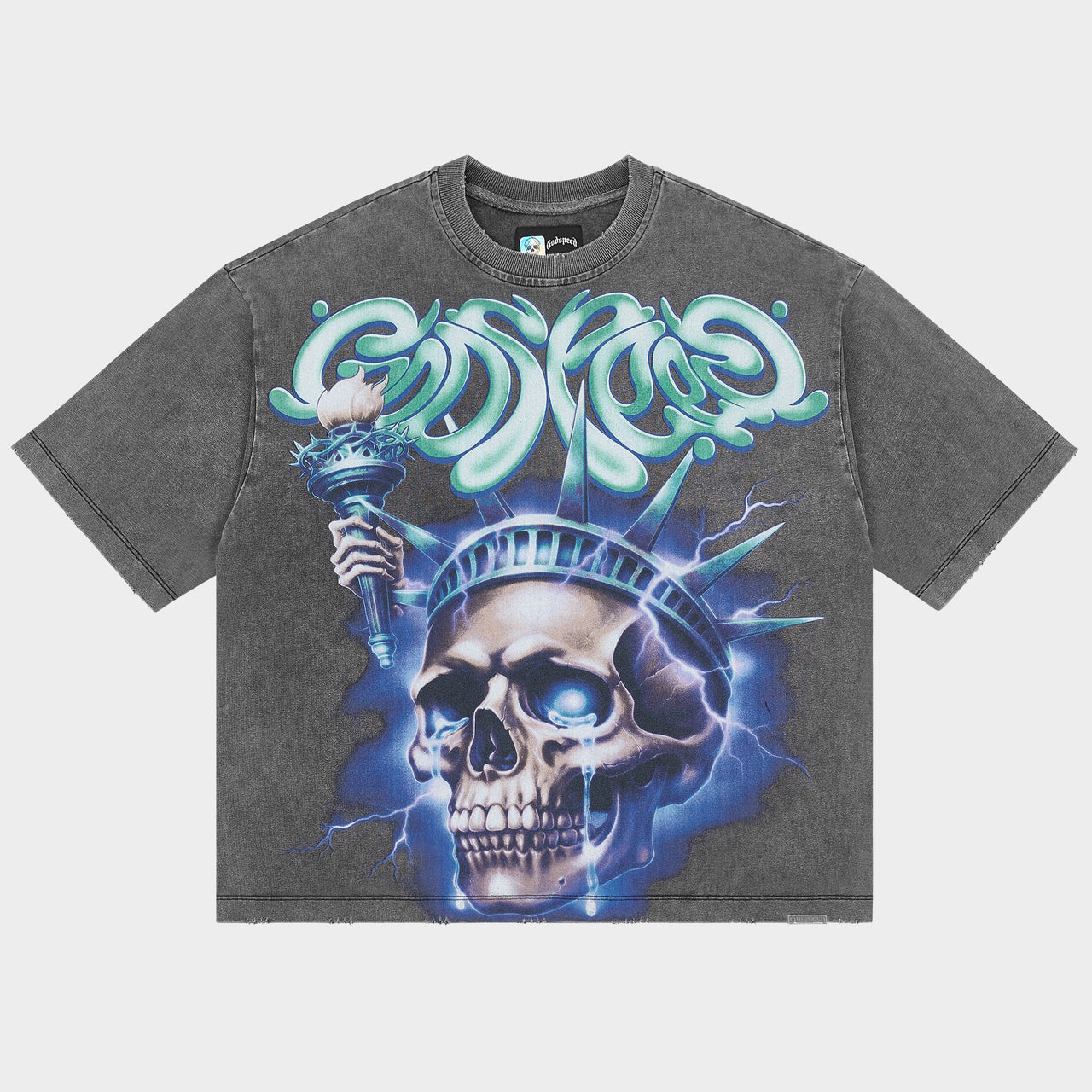 Godspeed Liberty Tears T-Shirt (Grey)