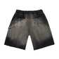 Godspeed Carpenter Distressed Shorts Black Sun Fade