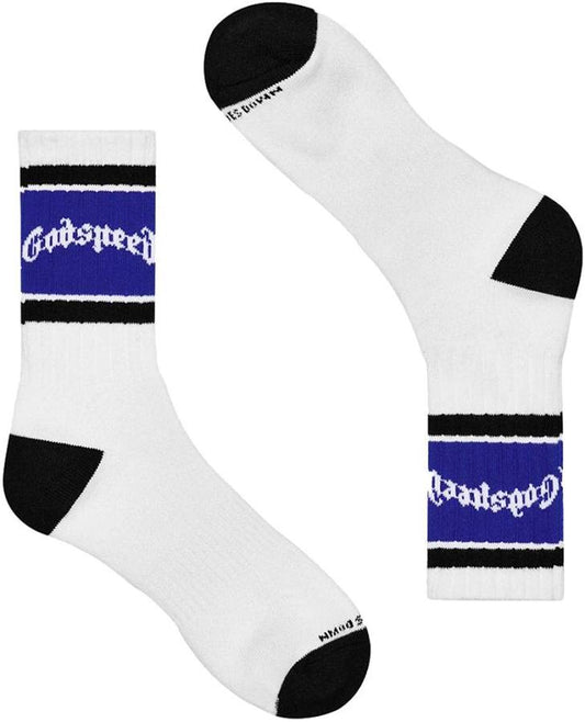 Godspeed OG Striped Socks White Blue