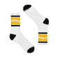Godspeed Unisex Og Logo Striped Socks White/Yellow