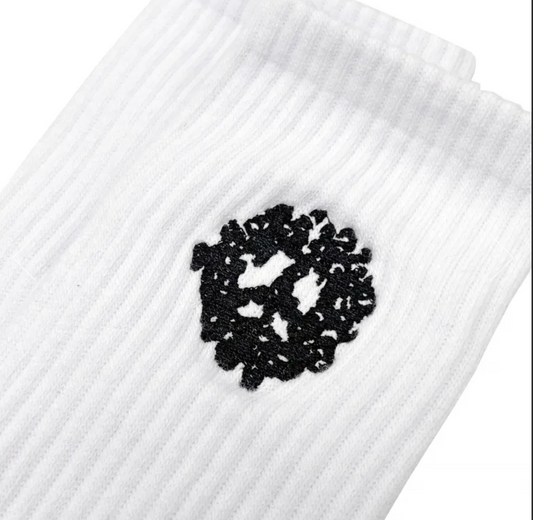 Denim Tears COTTON PEACE WREATH 3-PACK SOCKS WHITE