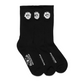 Denim Tears COTTON PEACE WREATH 3-PACK SOCKS BLACK