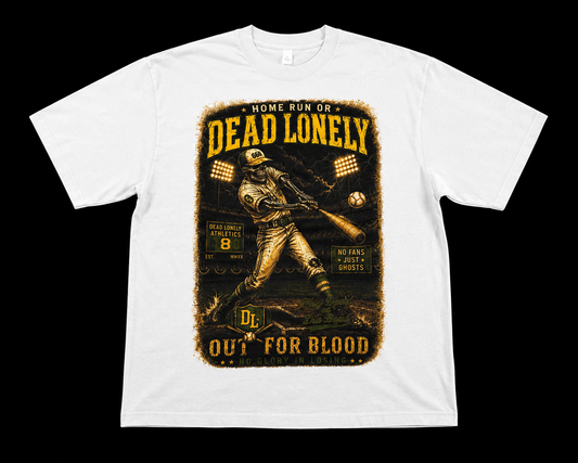 Dead Lonely Baseball White T-Shirt