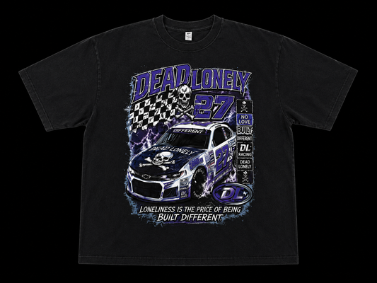 Dead Lonely NASCAR Grey T-Shirt