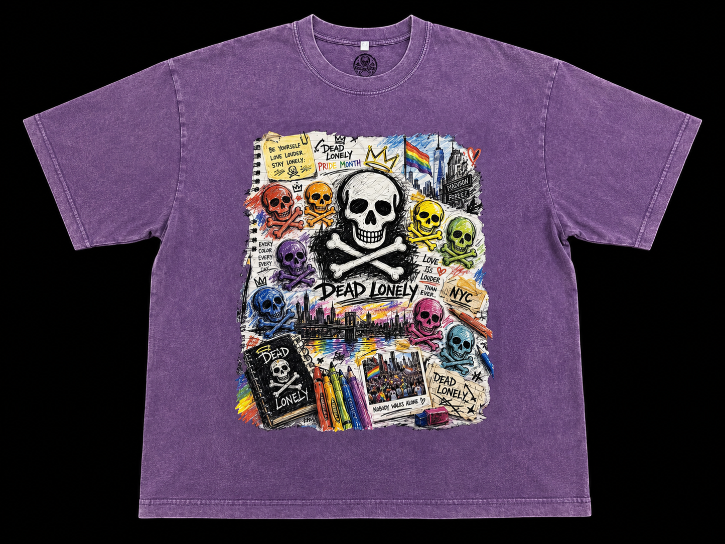 Dead Lonely Pride Purple T-Shirt