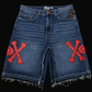 Dead Lonely Dark Blue Jeans (Red Skull)