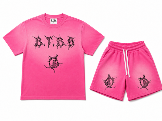 BTBG Signature Black Rhinestone Pink Set