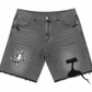 BTBG Signature Fetus Grey Denim Shorts