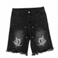 BTBG Core Black Denim Shorts
