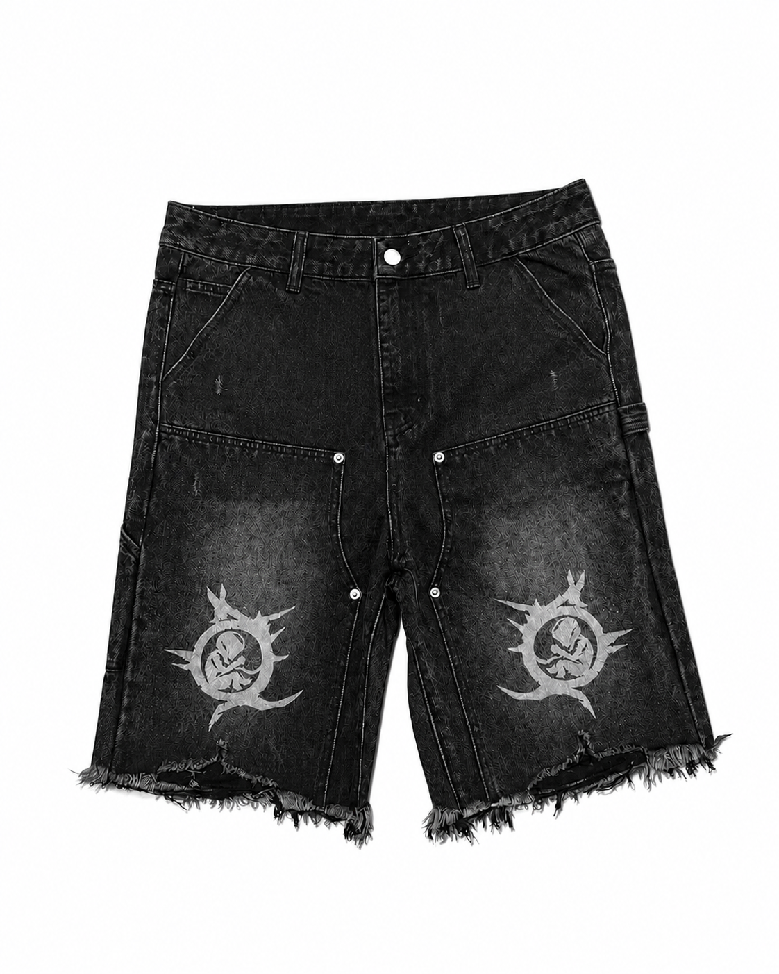 BTBG Core Black Denim Shorts