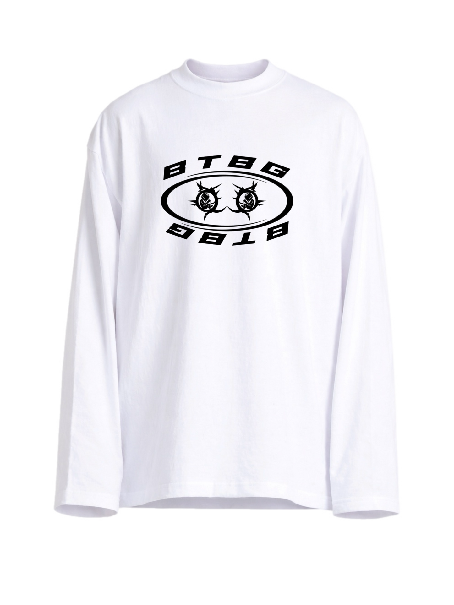 BTBG Core Logo White Long Sleeve