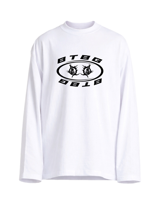 BTBG Core Logo White Long Sleeve