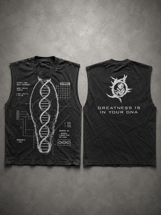 BTBG DNA BLACK SLEEVELESS T-SHIRT