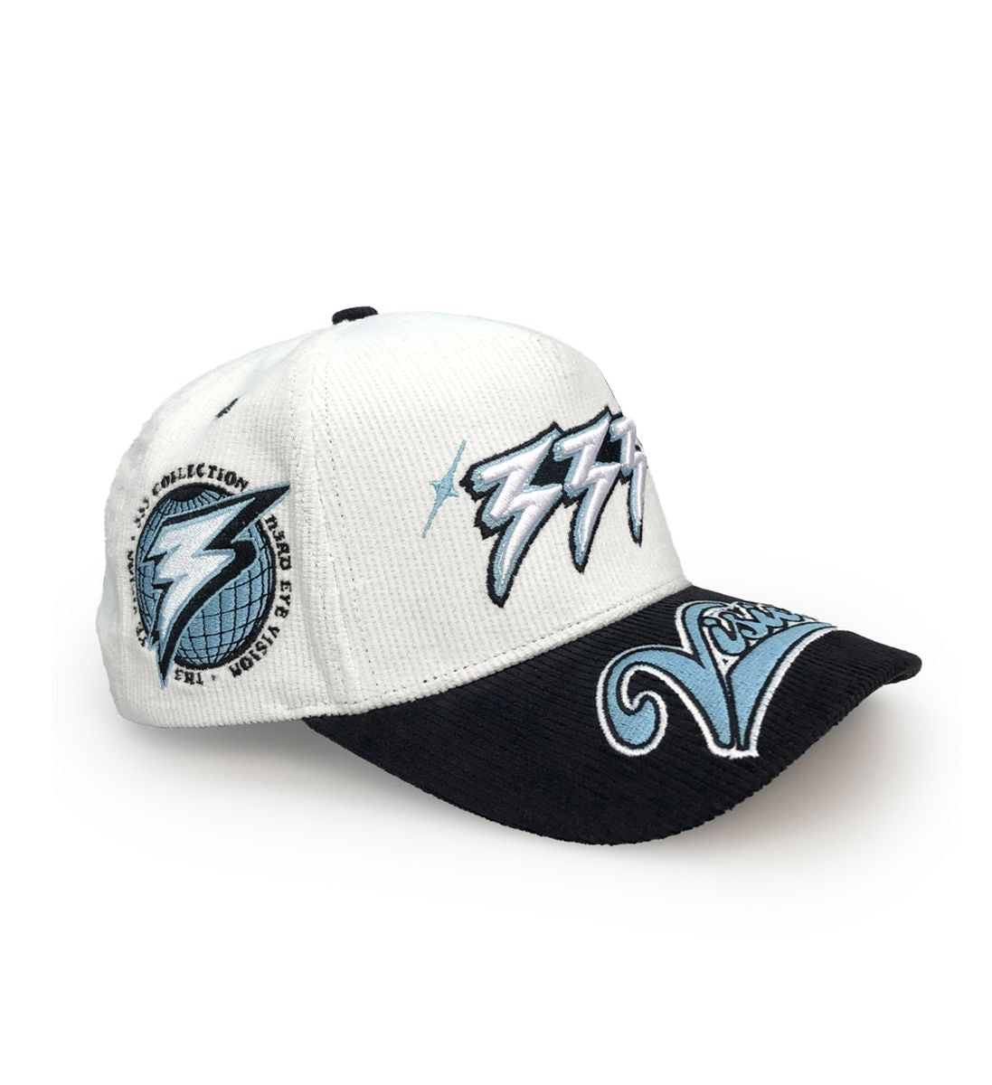 333 VISION WHT CORDUROY CAP (WHT CORDUROY CAP)