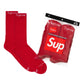 Supreme Red Socks