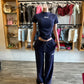 Vogue Saint Baby Tee Pant Set - Navy
