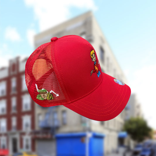 RICH BANKS RED TRUCKER HAT