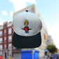 RICH BANKS WHITE AND BLACK TRUCKER HAT