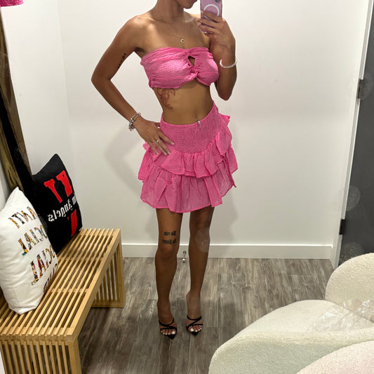 Vogue WOMEN’S Pink Top w/ Skirt