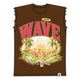 Mr.Wave Paradise (Acid Brown) Cutoff Tee