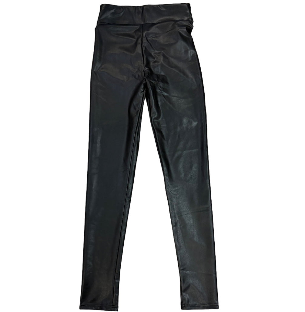 Vogue WOMEN’S Faux Leather Legging - Black