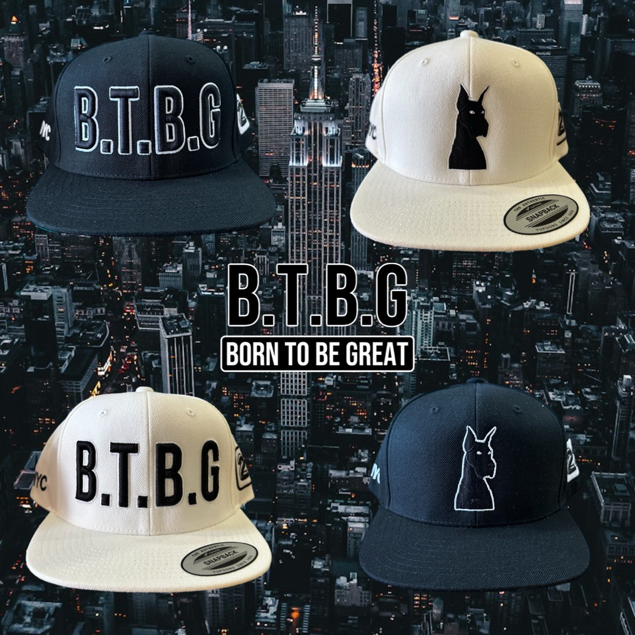 B.T.B.G EMPIRE STATE 4 PK SNAPBACK COLLECTION