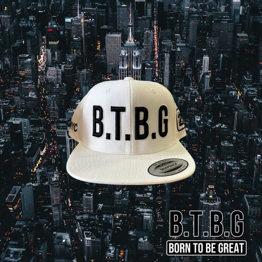 B.T.B.G EMPIRE STATE "LOGO" WHITE SNAPBACK